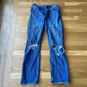 A&F high rise jeans